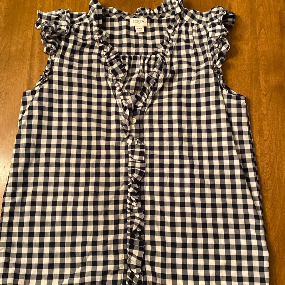 Jcrew, Navy and white top